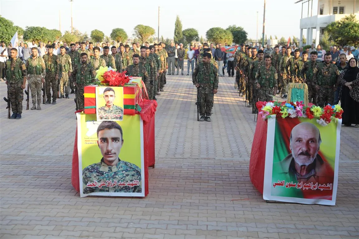 ​​​​​​​تشييع جثمان الشهيد عبد الرزاق الحمد والإعلان عن سجل شهيد آخر في الحسكة