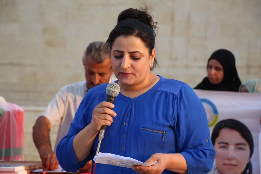 تشييع جثمان شهيدة المركز التعليمي زوزان زيدان إلى مثواها الأخير في منبج