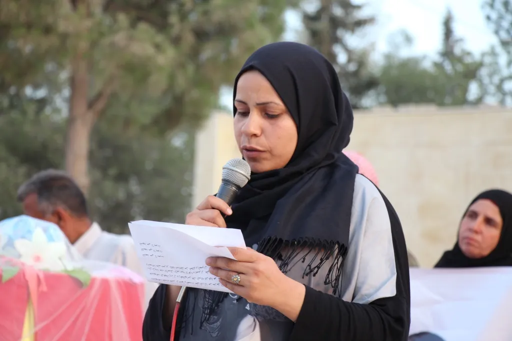تشييع جثمان شهيدة المركز التعليمي زوزان زيدان إلى مثواها الأخير في منبج
