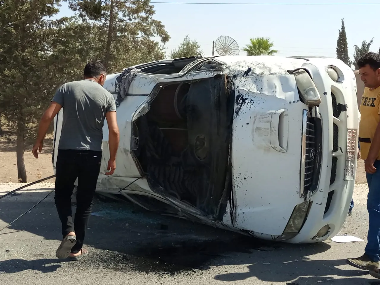 ​​​​​​​فقدان مواطن لحياته وإصابة ابنته بجروح بليغة إثر حادث سير على طريق عامودا-الحسكة