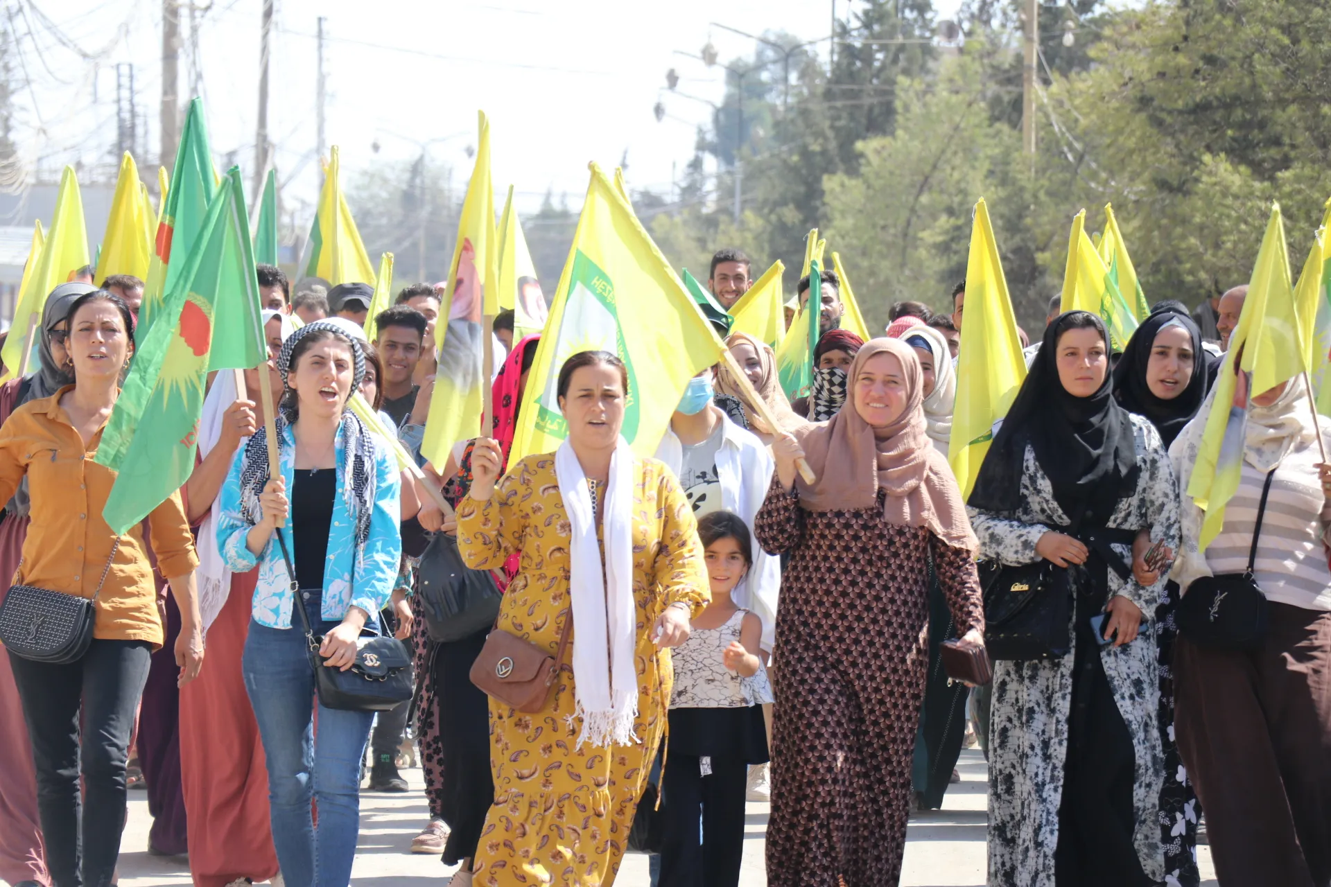 اعتصام أهالي إقليم الجزيرة المندد بالاحتلال التركي يدخل يومه الـ 31 دون خروج المجتمع الدولي عن صمته