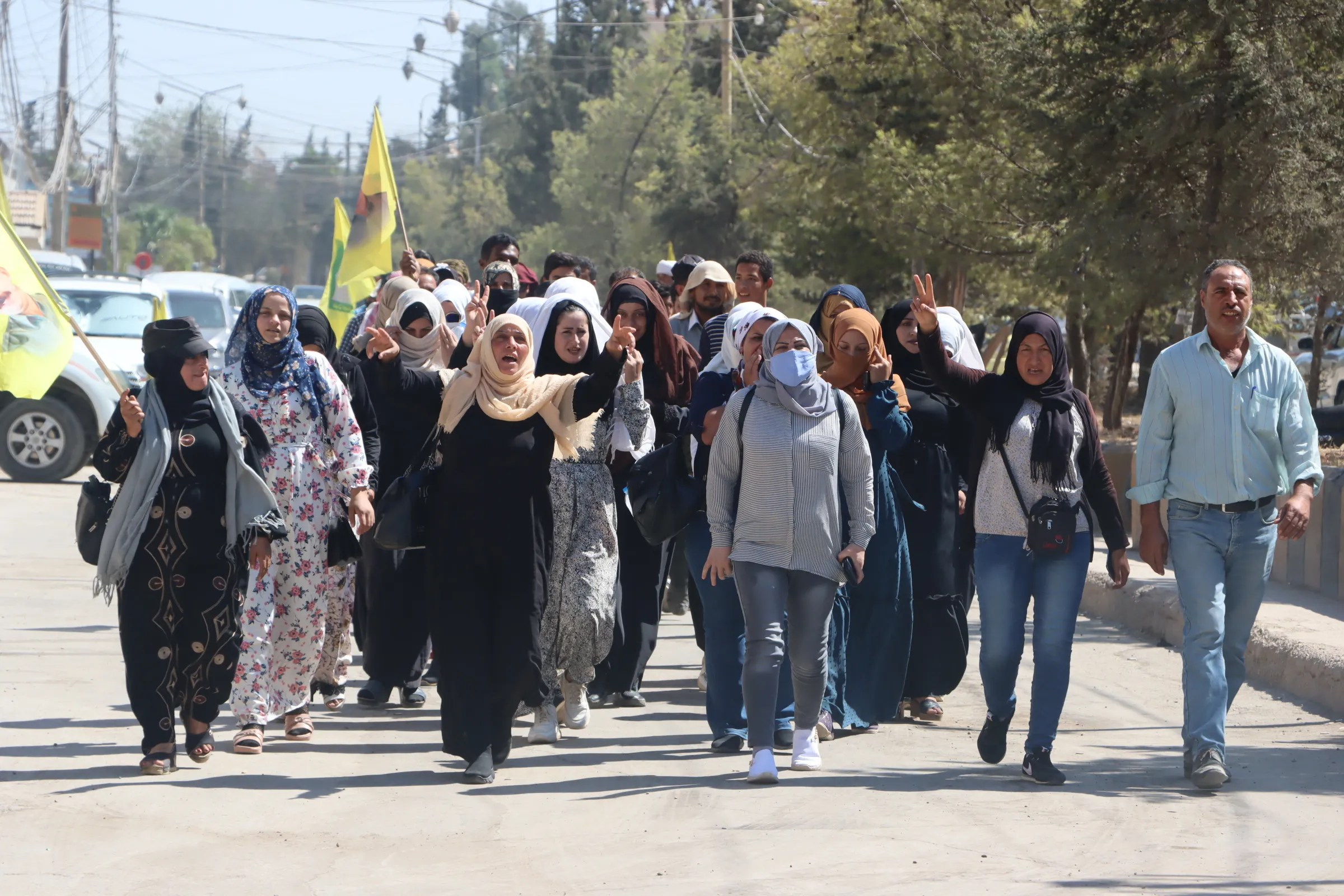 ​​​​​​​اعتصام أهالي قامشلو مستمر بتكاتف كافة مكونات المنطقة للتصدي لهجمات الاحتلال التركي