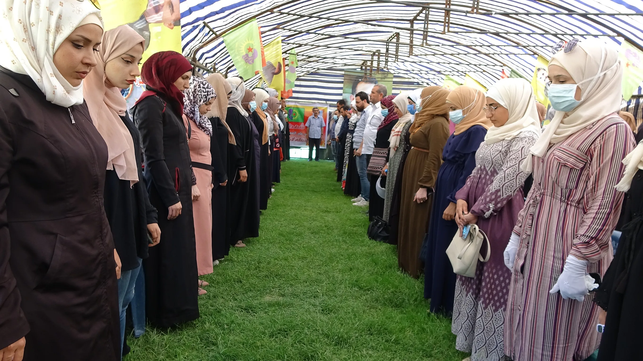 ​​​​​​​اختتام فعالية خيمة الاعتصام للمطالبة بالحرية الجسدية للقائد أوجلان في الطبقة
