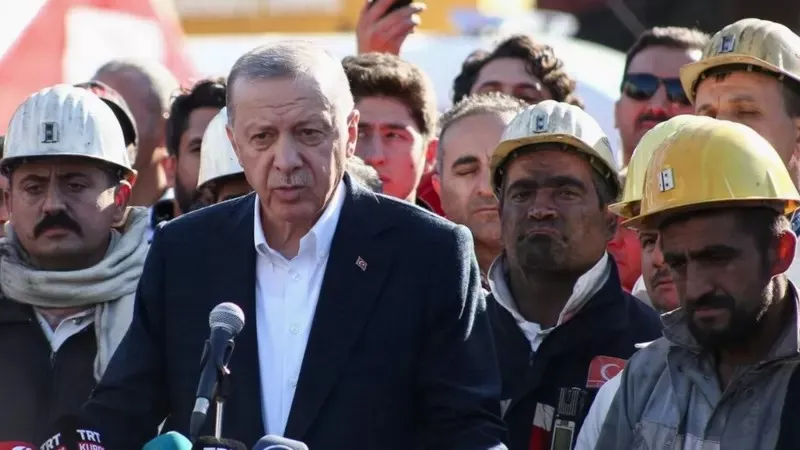 ​​​​​​​"قضاء وقدر!".. انتقادات وسخط شعبي على تصريحات أردوغان بشأن واقعة انفجار منجم في تركيا