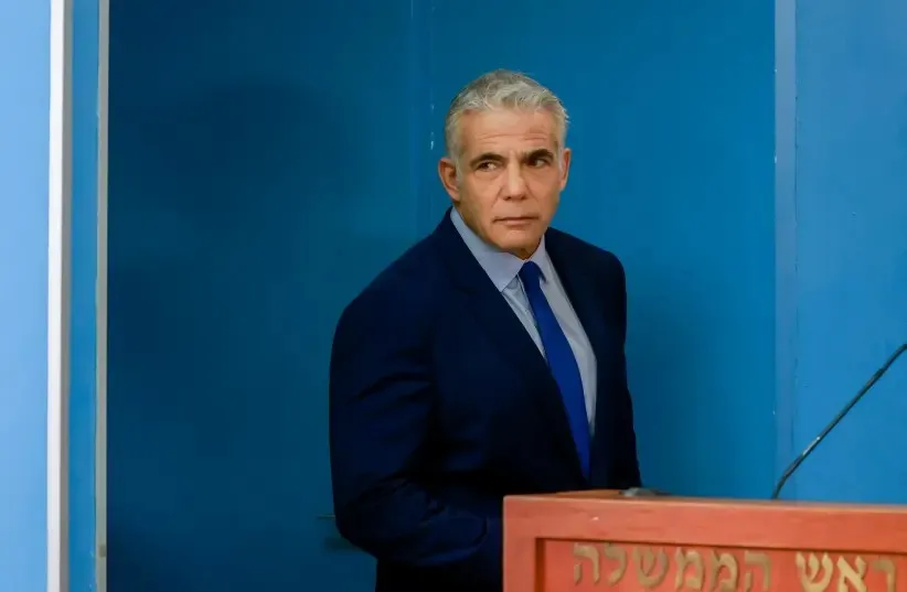 ​​​​​​​لابيد: قانون الدولة القومية هو إهانة للمواطنين الإسرائيليين غير اليهود