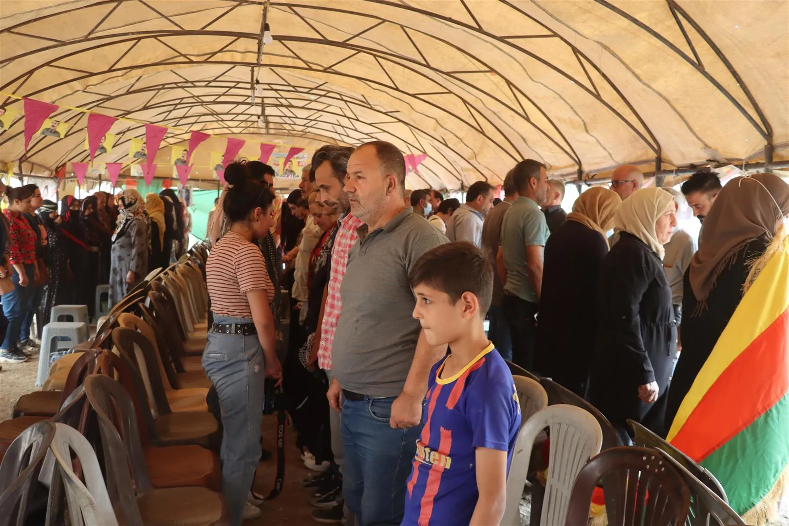 انتهاء فعاليات اليوم الأول لخيمة الاعتصام المنددة بجريمة اغتيال الناشطة ناكهان أكارسال