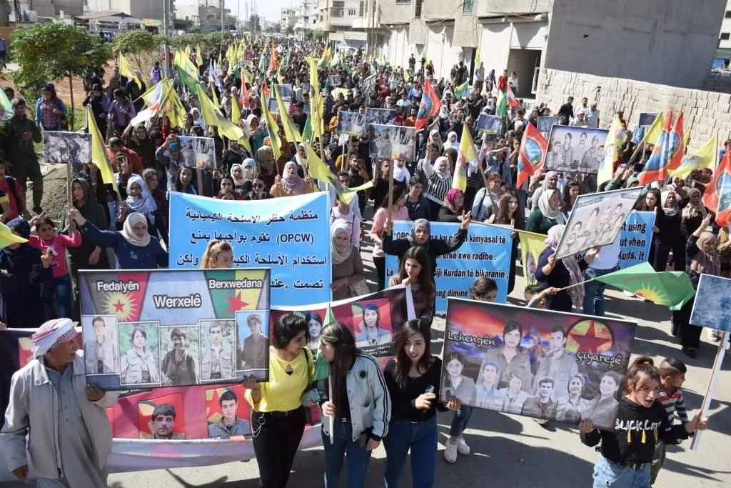 مواطنو شمال وشرق سوريا يتوعدون دولة الاحتلال بالانتقام لدماء شهداء الكريلا