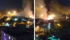اندلاع النيران في سجن يضم معتقلين سياسيين في إيران وسماع صوت إطلاق رصاص