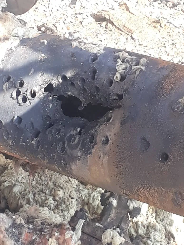 ​​​​​​​بالصور والفيديو.. حجم الأضرار التي لحقت بمنشأة الغاز في سويدية