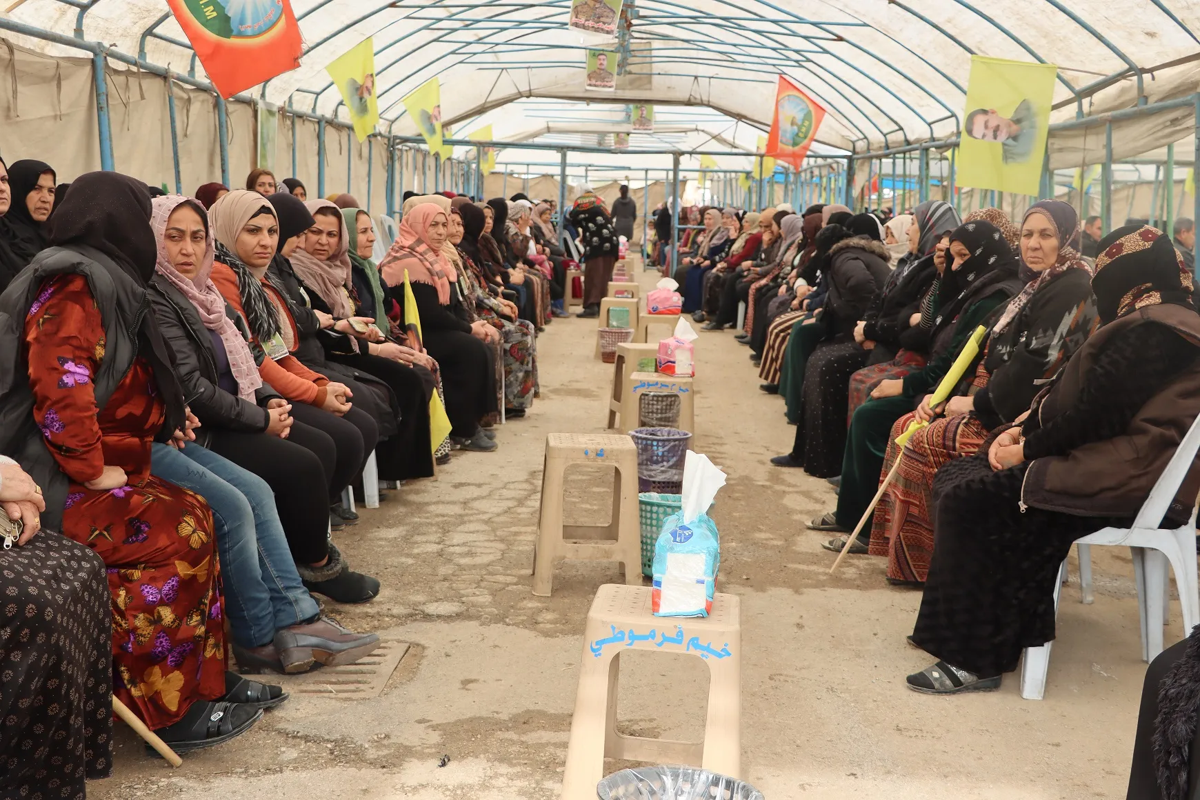 ​​​​​​​أهالي قامشلو في خيمة عزاء الشهيد ماهر المحسن: بمقاومة شهدائنا سنحقق النصر ضد المحتل
