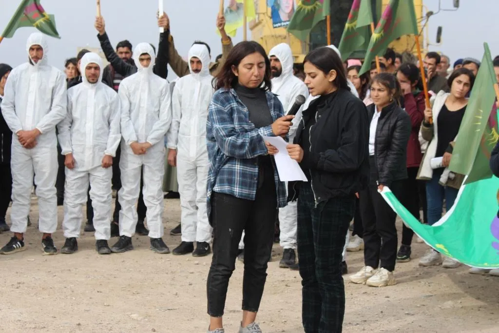 ​​​​​​​النساء والرجال في شمال وشرق سوريا ينددون بالعنف ضد المرأة