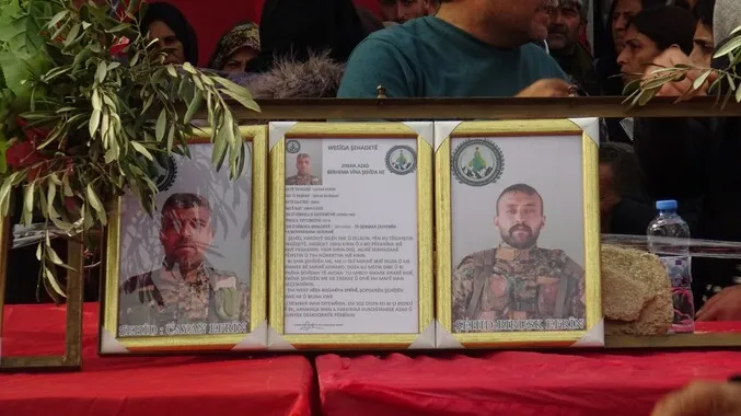 بمراسم مهيبة.. تشييع 5 شهداء من قوات تحرير عفرين