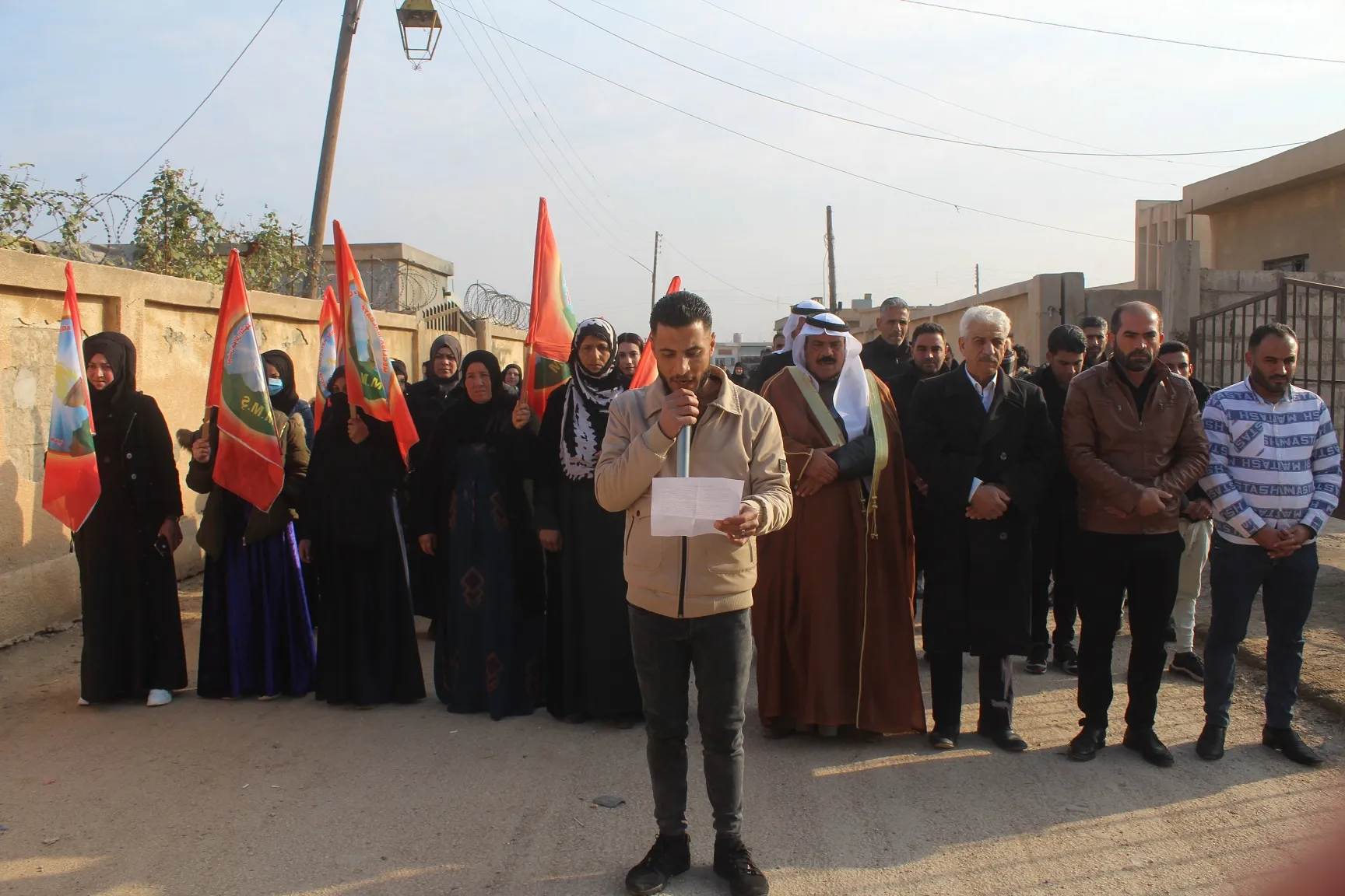 ​​​​​​​مجالس عوائل الشهداء في إقليم الجزيرة تندد بمجزرة باريس الثانية