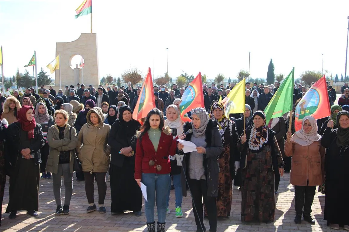 ​​​​​​​مجلس المرأة لعوائل الشهداء يندد بتدمير جيش الاحتلال لمزار شهداء سري كانيه- تم التحديث