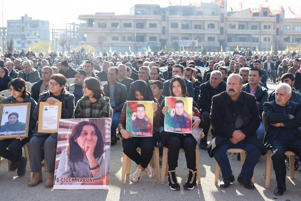 ​​​​​​​أهالي مقاطعة قامشلو يحيون أربعينية شهداء مجزرة تقل بقل