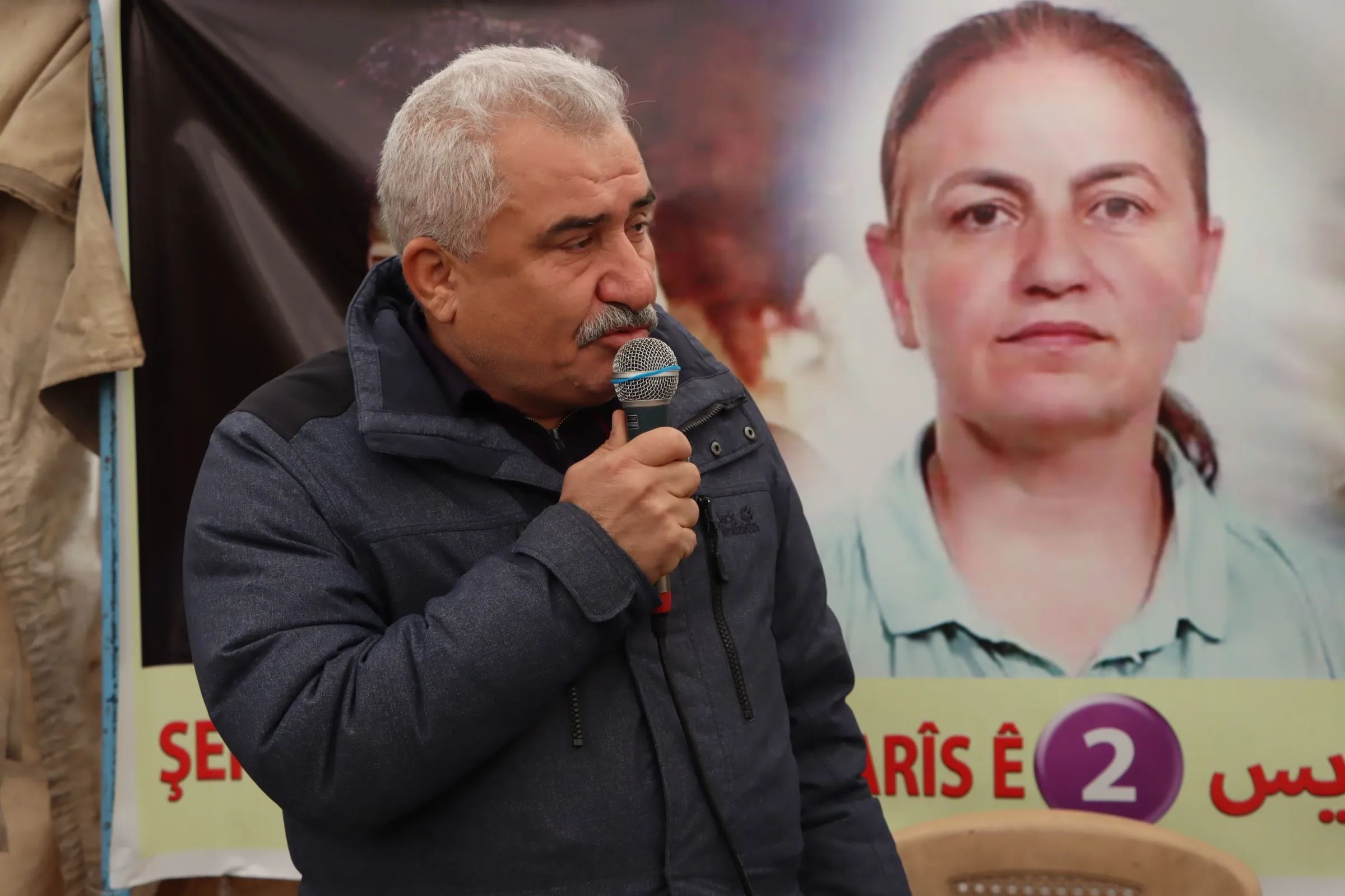 ​​​​​​​خيم عزاء لشهداء مجزرة باريس الثانية في مقاطعة قامشلو