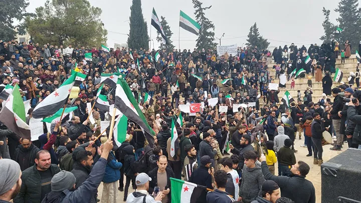 ​​​​​​​مظاهرات غاضبة في المناطق المحتلة ضد التقارب التركي السوري