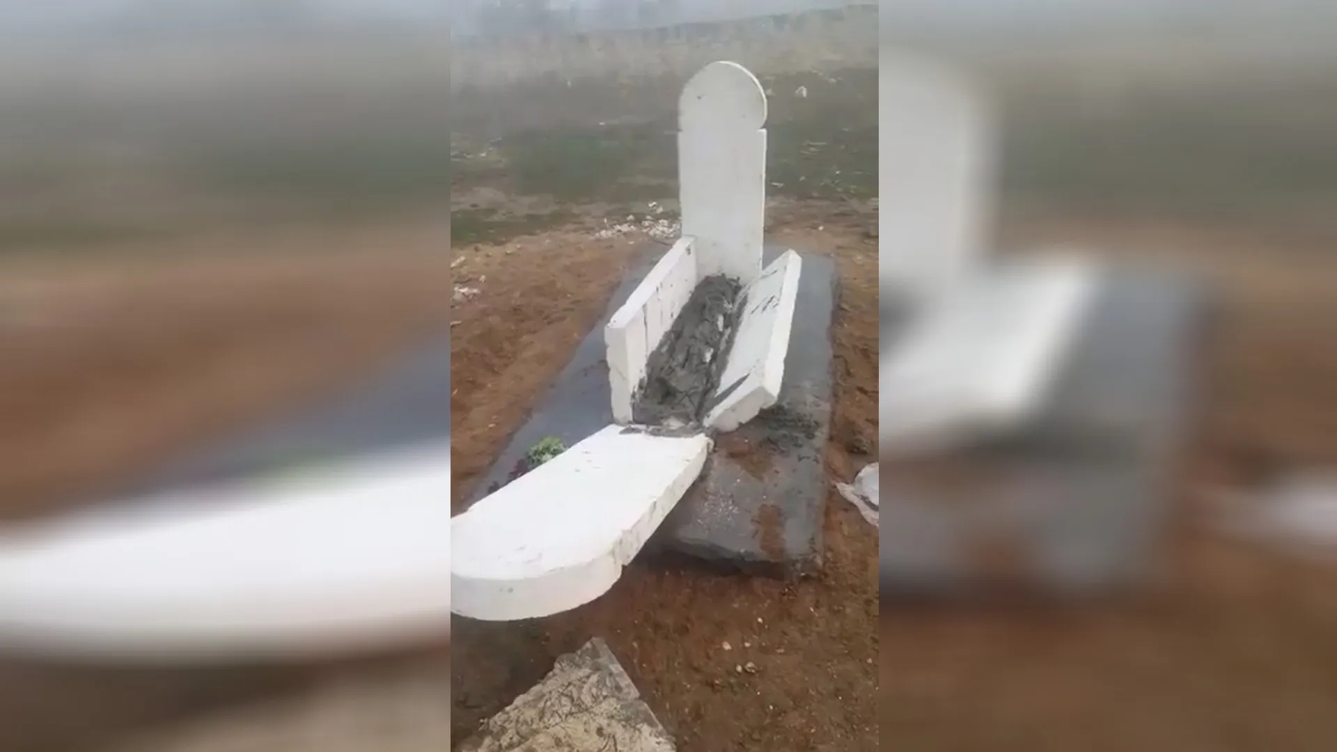 مرتزقة الاحتلال التركي يدمرون مقابر موتى المجتمع الإيزيدي في عفرين المحتلة