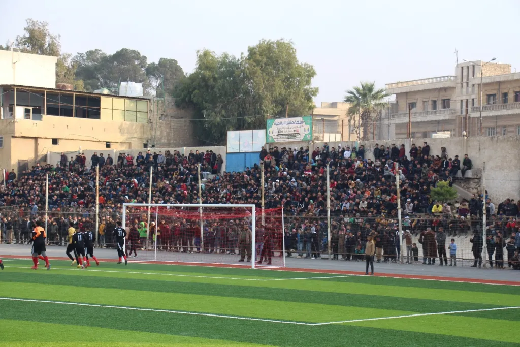 افتتاح ملعب 4 نيسان البلدي في منبج
