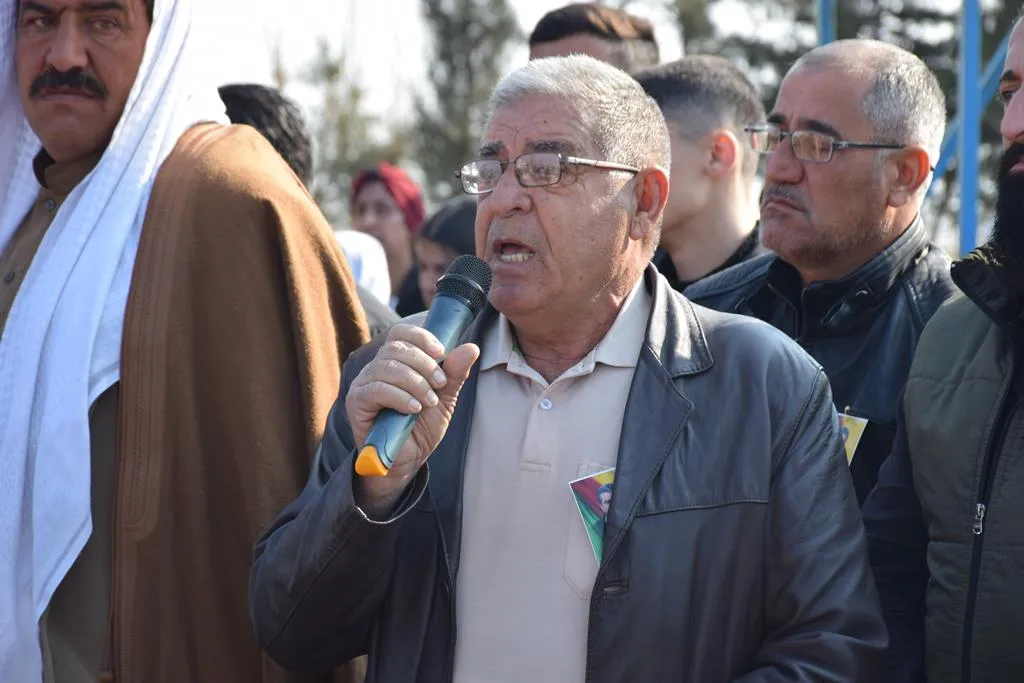 ​​​​​​​تشييع جثمان مواطن استشهد جراء هجوم جوي للاحتلال التركي في ديرك