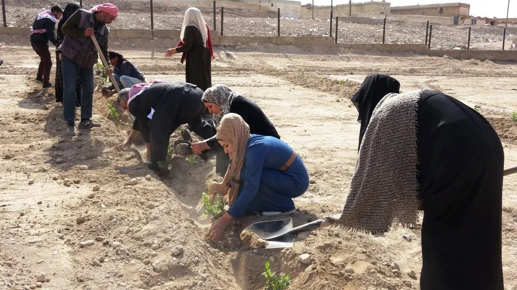 ​​​​​​​افتتاح حديقة المرأة في ناحية عين عيسى