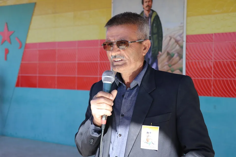 مراسم تشييع مقاتل قسد مظلوم قامشلو