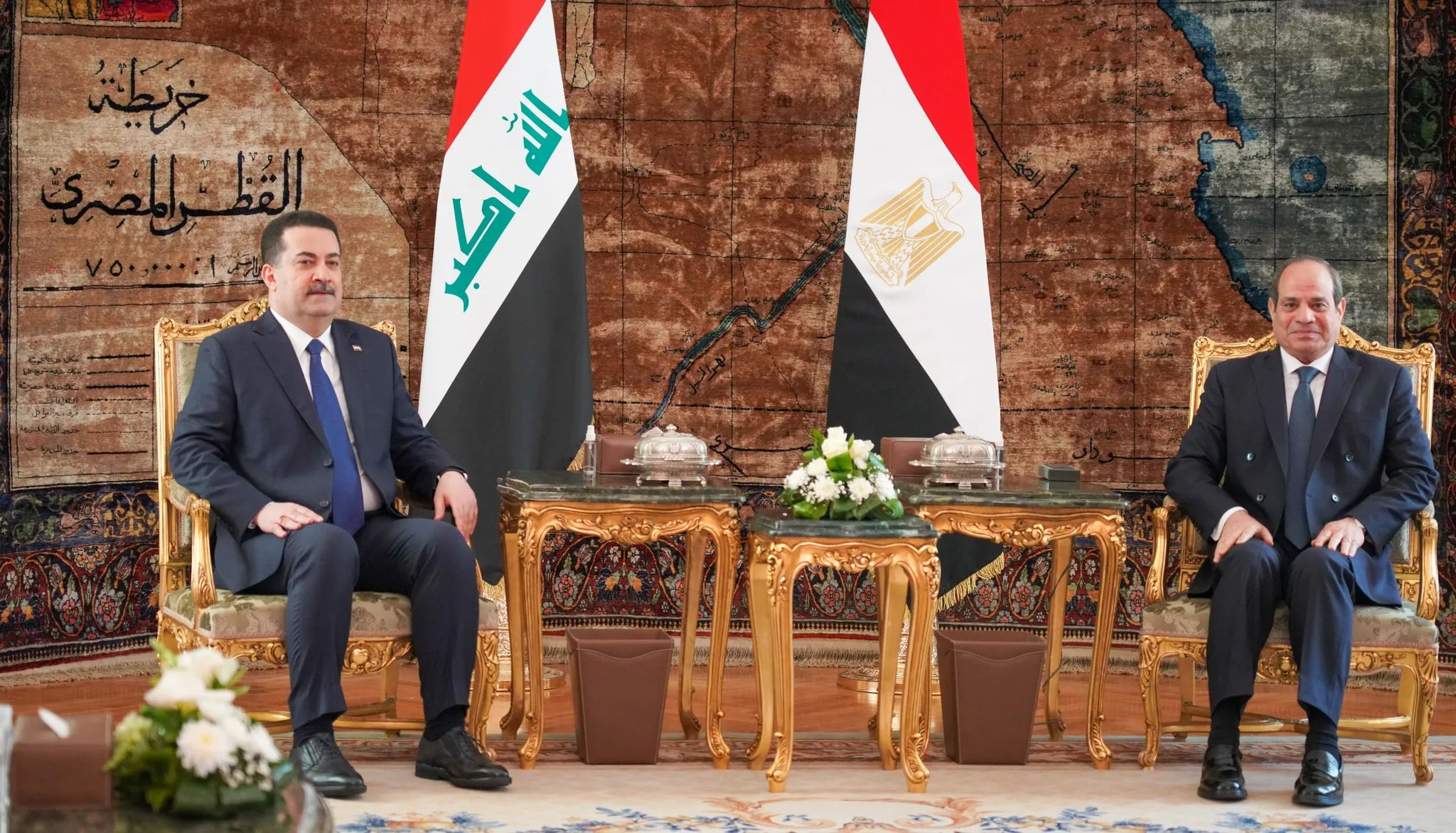 ​​​​​​​رئيس الوزراء العراقي يلتقي السيسي في زيارة رسمية إلى القاهرة