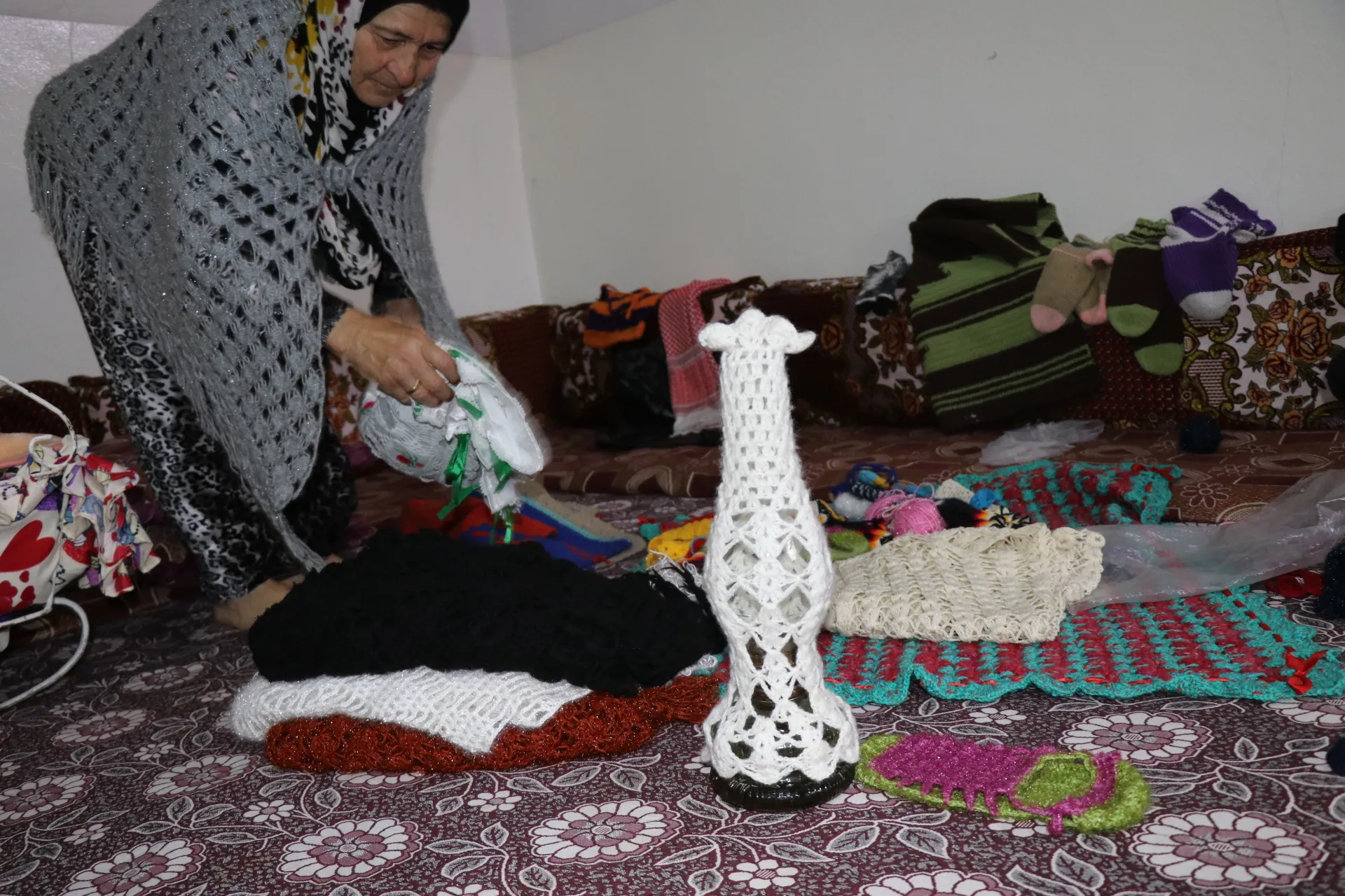 ​​​​​​​جميع تطريزاتها مرتبطة بالطبيعة