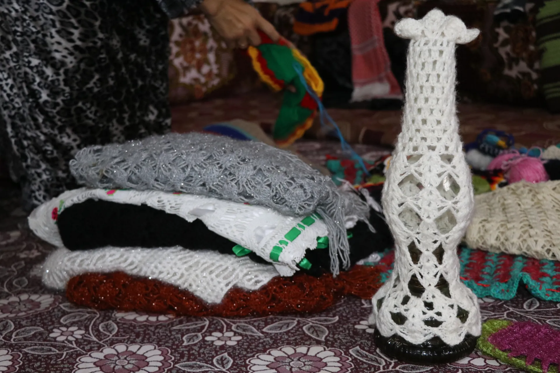 ​​​​​​​جميع تطريزاتها مرتبطة بالطبيعة