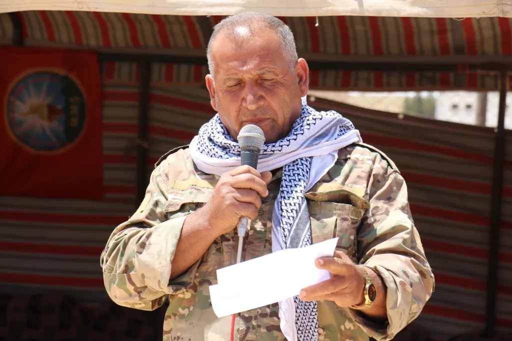 أهالي منبج يقدمون واجب العزاء لذوي الشهيد عبد الوهاب الحج حميدي