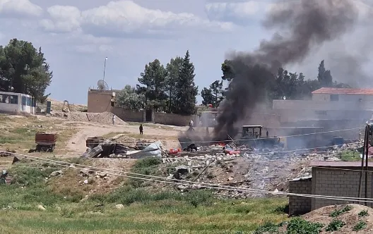 ​​​​​​​قصف تركي على ناحية عين عيسى بشمال وشرق سوريا