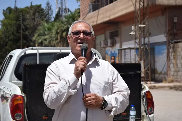 خلال مظاهرة تأكيدات على تصعيد النضال حتى تحقيق حرية القائد الجسدية
