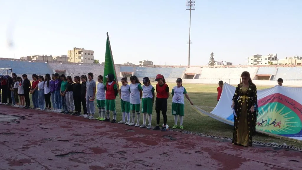 مهرجان الشهيدة نوجيان أوجلان الرياضي يقام في الرقة