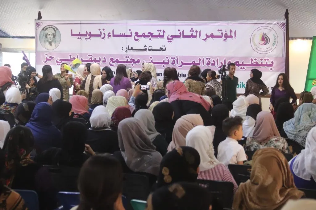 ​​​​​​​مشاركات في مؤتمر نساء زنوبيا: بفلسفة المرأة، الحياة، الحرية سنناضل لبناء سوريا ديمقراطية