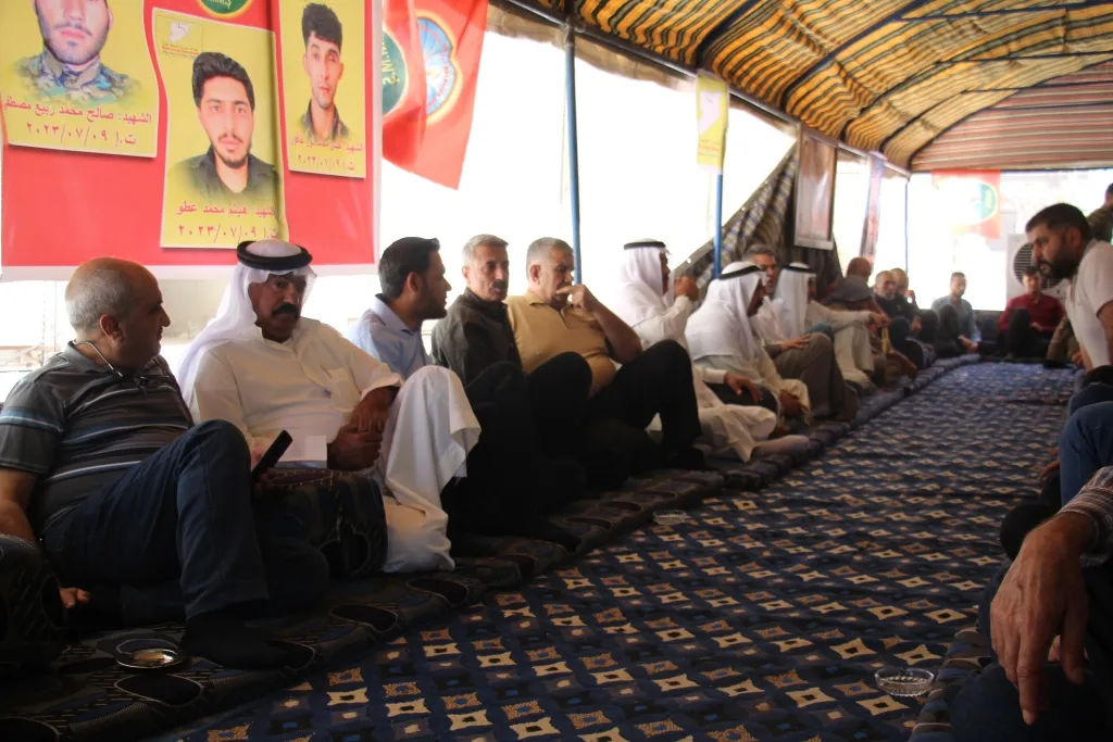  تحت خيمة شهداء منبج :سنكمل طريقهم وندافع عن الفكر والرسالة التي حموها