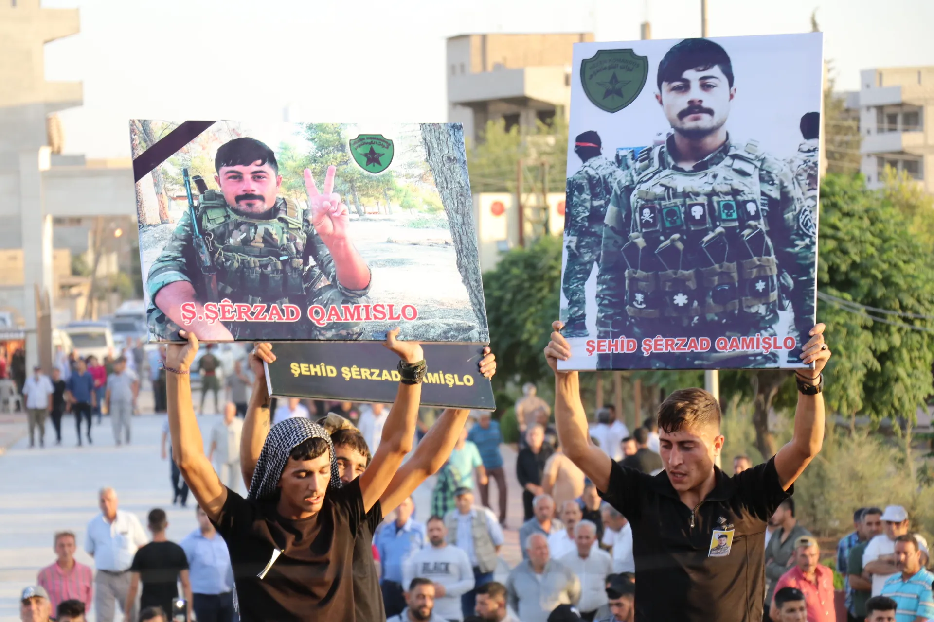 تشييع جثمان الشهيد محمد الإبراهيم إلى مثواه الأخير في قامشلو