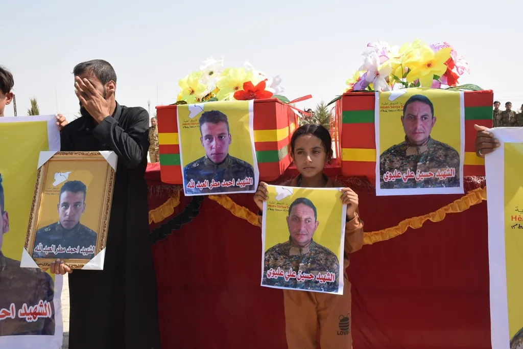 تشييع شهداء عملية "تعزيز الأمن" في الشدادي
