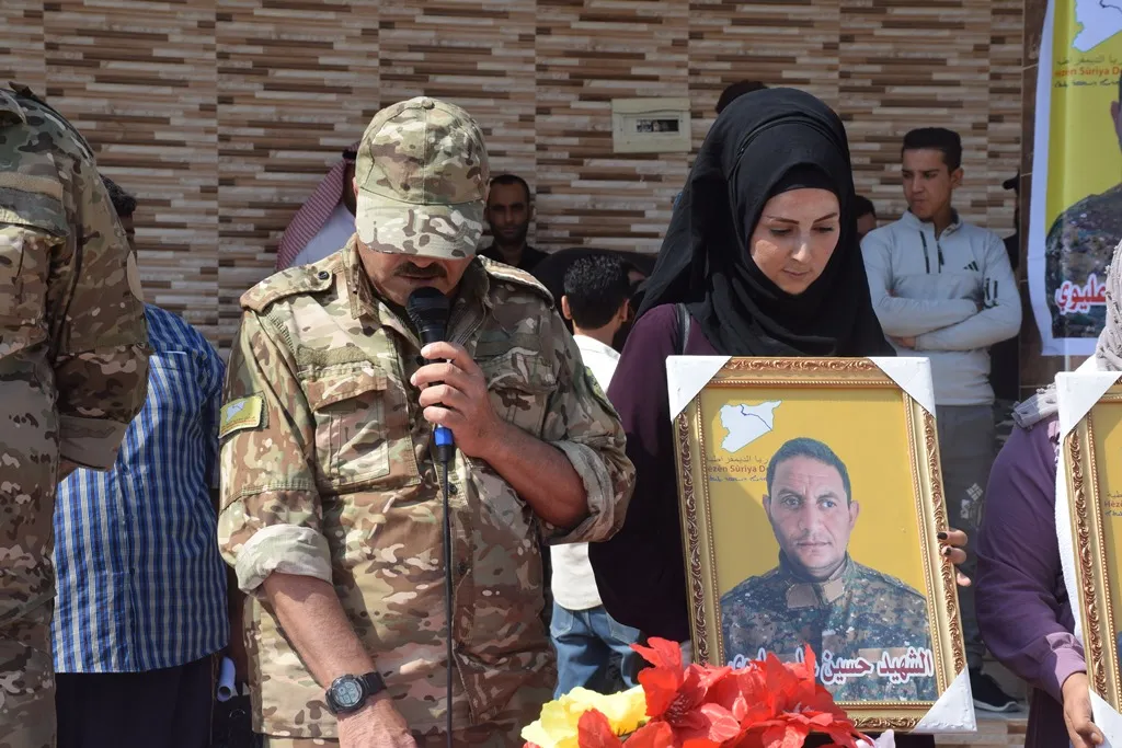تشييع شهداء عملية "تعزيز الأمن" في الشدادي