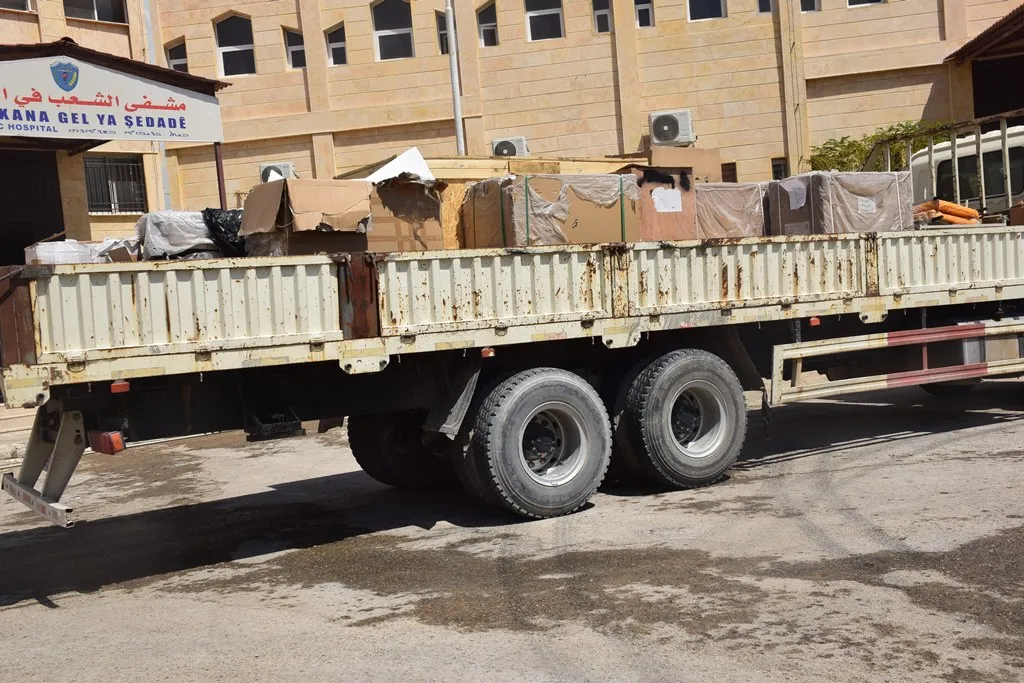 هيئة الصحة ترفد مشفى الشعب في الشدادي بمعدات طبية