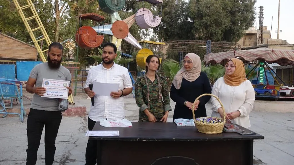حفل تكريم لأبناء الشهداء في مدينة الرقة