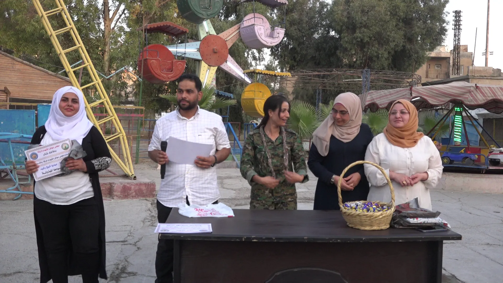 حفل تكريم لأبناء الشهداء في مدينة الرقة