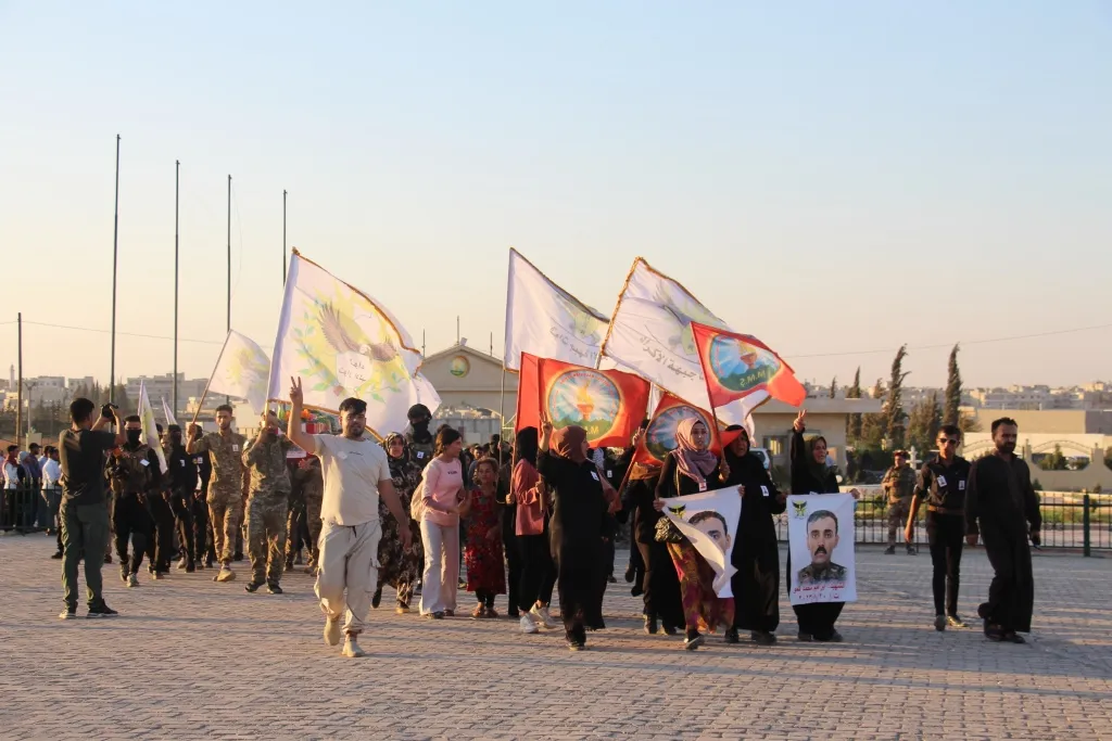 تشييع جثمان الشهيد إبراهيم كمو في منبج