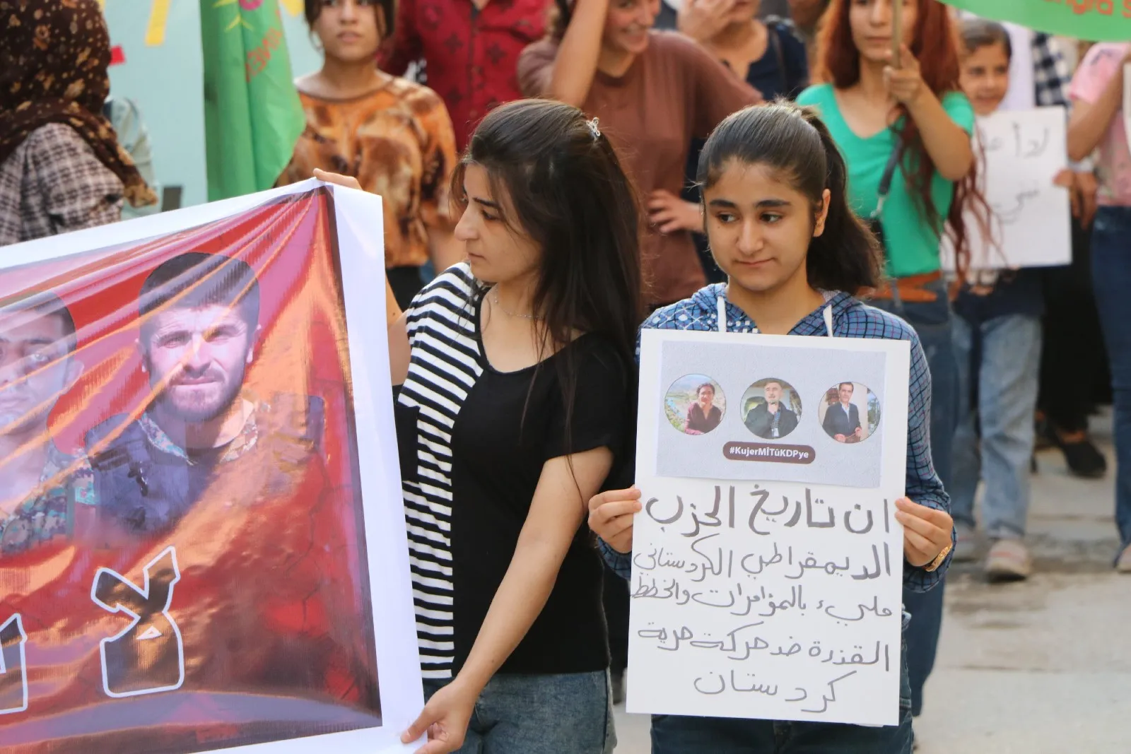 ​​​​​​​91 عاماً لا تشكّل عائقاً أمامها للمطالبة بحرية القائد الجسدية والتنديد بخيانة PDK