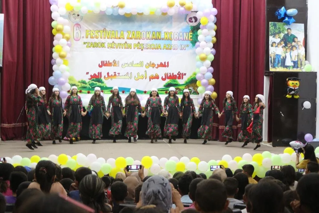 انطلاق فعاليات مهرجان فن الطفل في كوباني