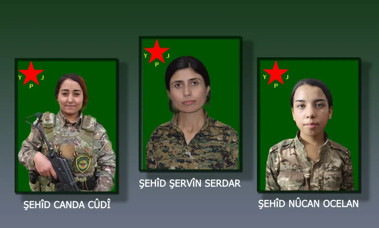 YPJ تعلن استشهاد قيادية واثنتين من مقاتلاتها