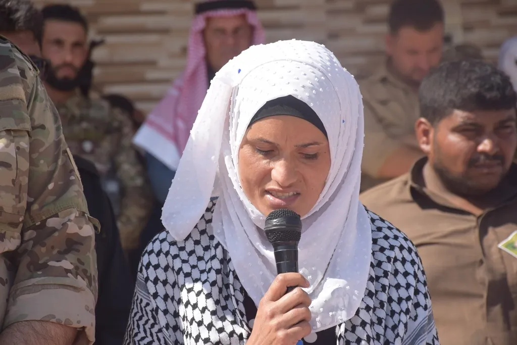 تشييع جثمان مقاتل الكوماندوس محمد راغب الكردي في الشدادي