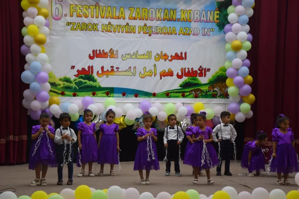 اختتام فعاليات مهرجان فن الطفل في كوباني