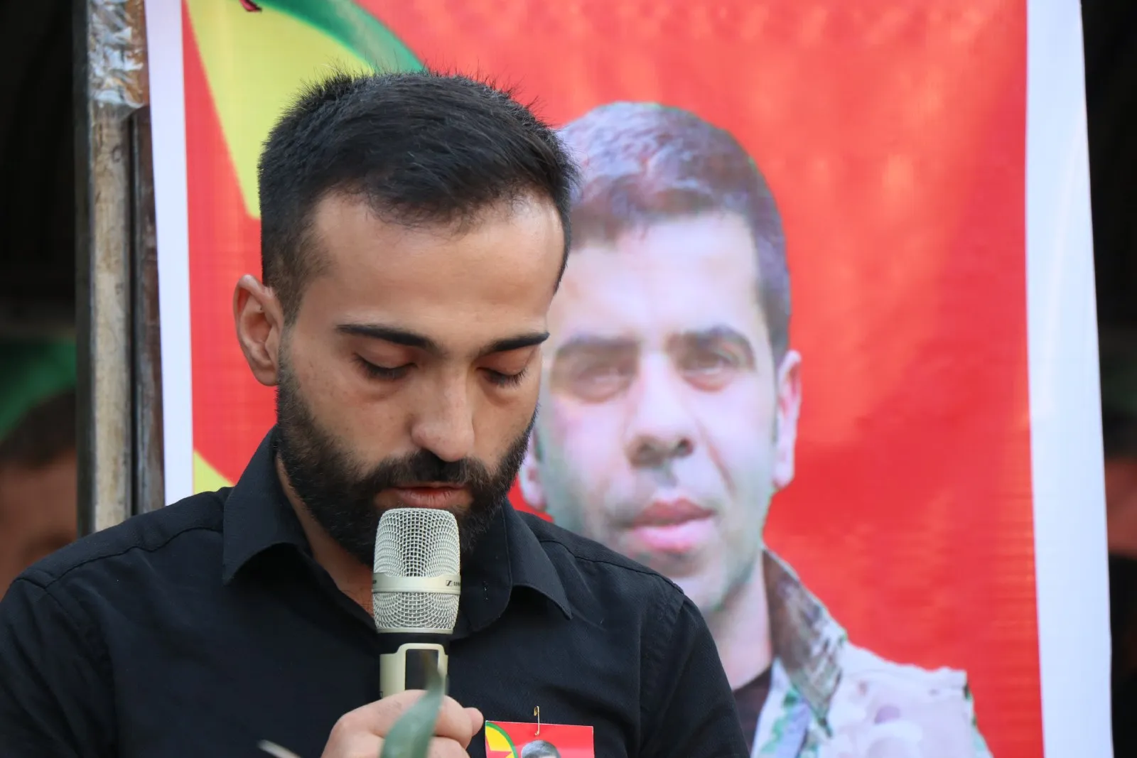 مراسم غيابية لمقاتل قوات الدفاع الشعبي شورش  برخدان في حلب