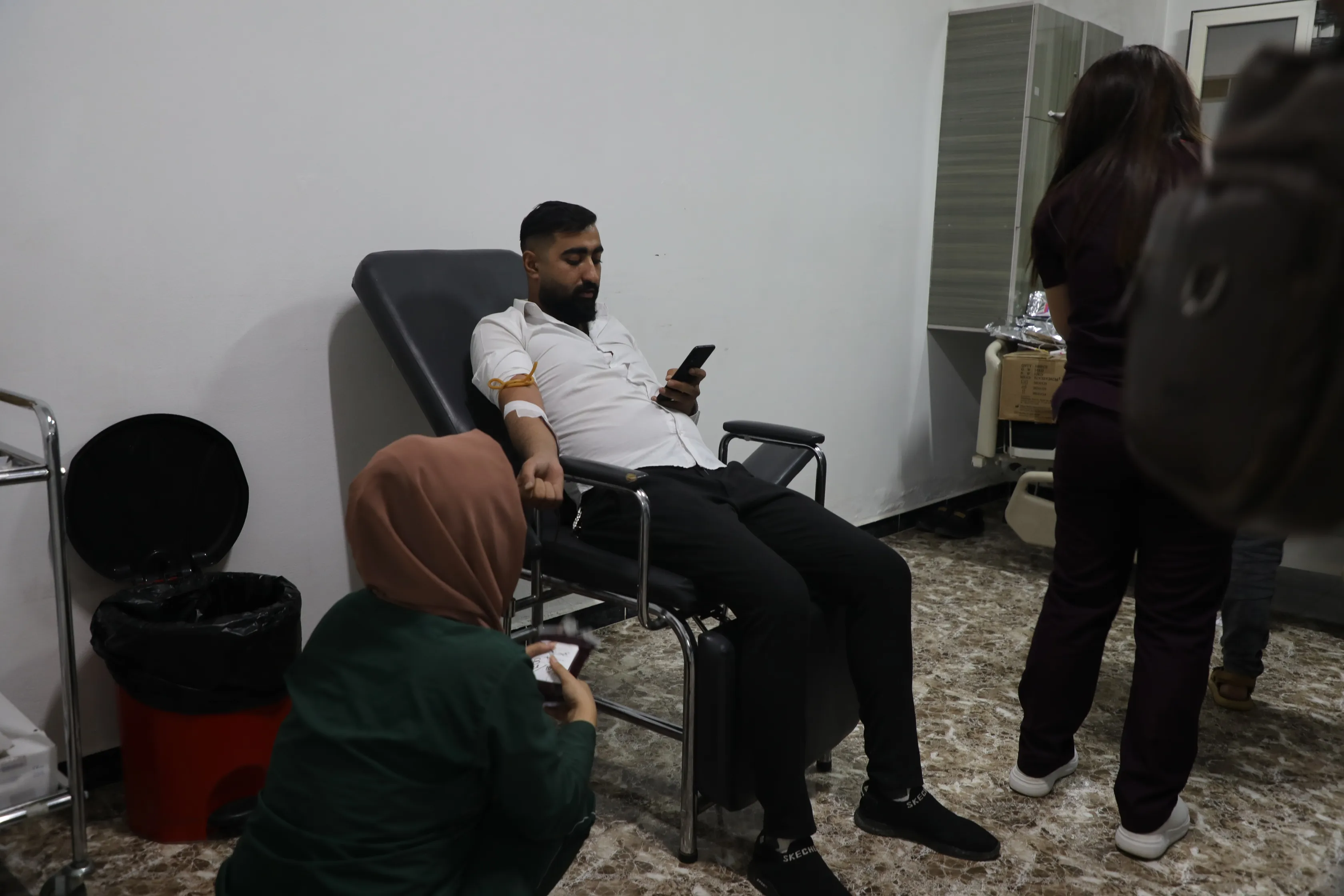 ​​​​​​​أهالي الجزيرة يهرعون للتبرع بالدم