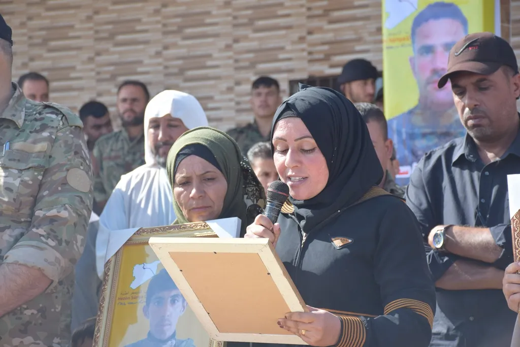 ​​​​​​​جثمانا شهيدين لقسد يواريا الثرى في الشدادي